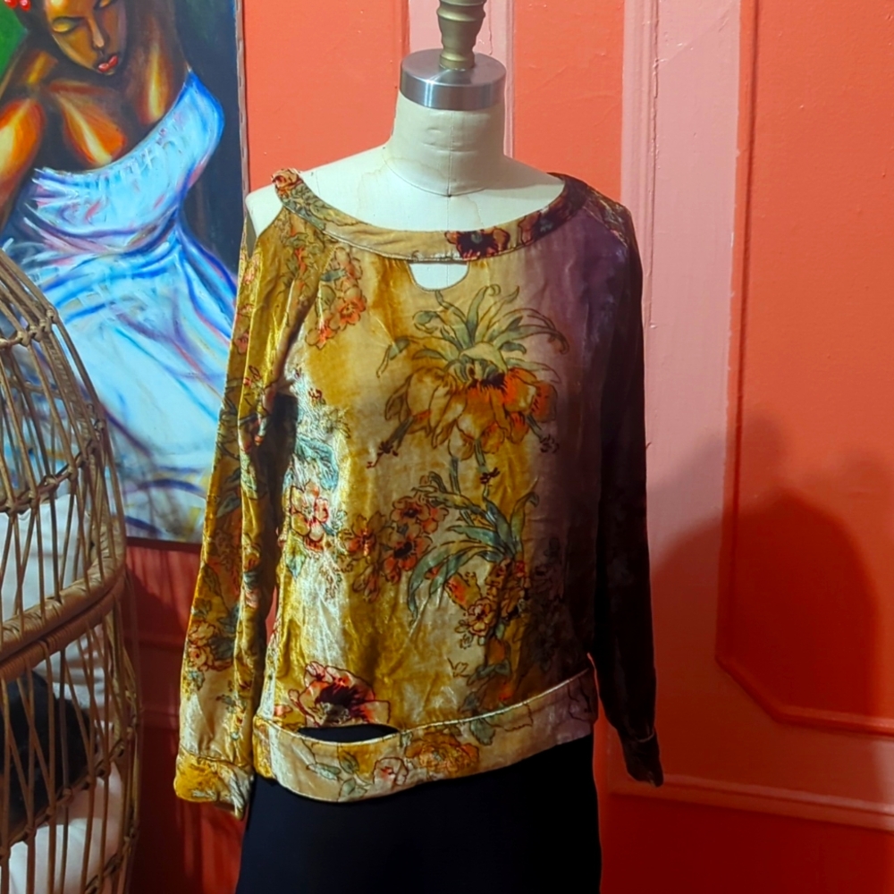 Gorgeous vintage velvet blouse
